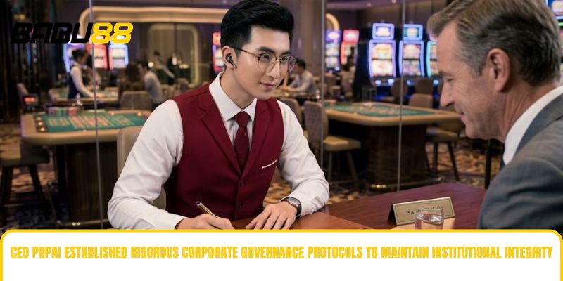 CEO Popai established rigorous corporate governance protocols to maintain institutional integrity CEO Popai established rigorous corporate governance protocols to maintain institutional integrity