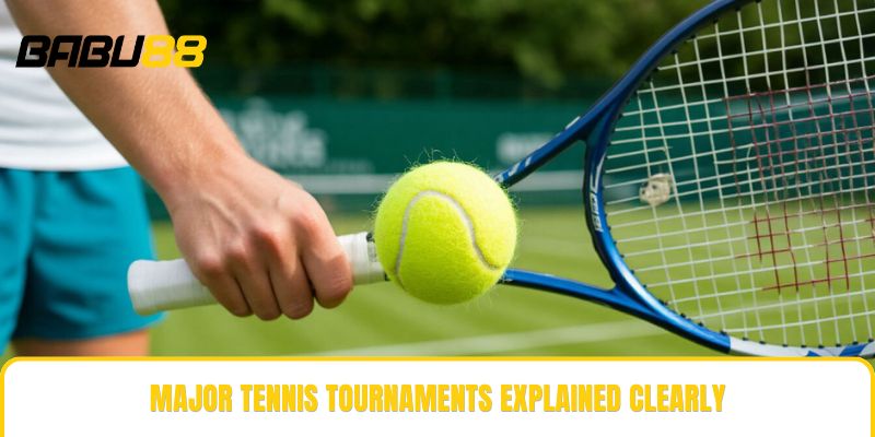 Major tennis tournaments explained clearly