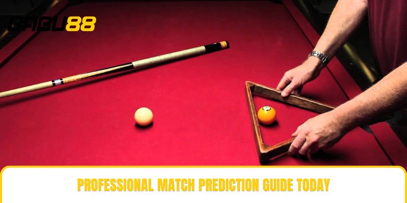 Professional match prediction guide today Professional match prediction guide today