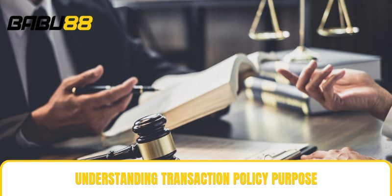Understanding transaction policy purpose Understanding transaction policy purpose
